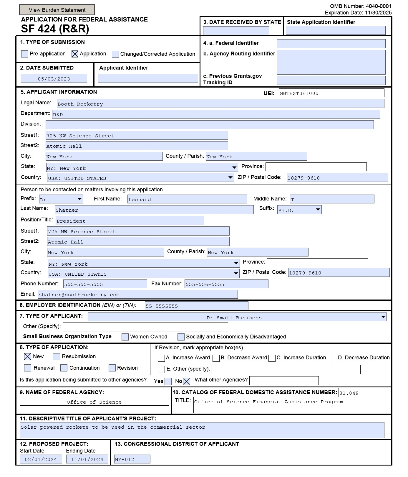 Fields 1-13: Basic Company & Project Information - DOE SBIR/STTR Phase ...